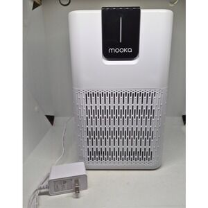 MOOKA Air Purifier White Tower Digital Timer Night Light Home Office Filter